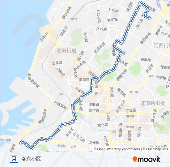 公交209路的线路图