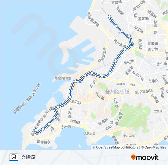 公交215路的线路图