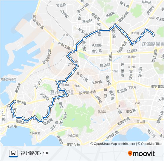 公交221路的线路图