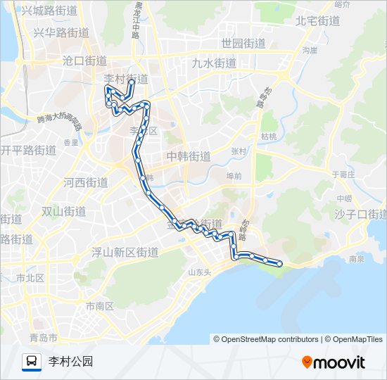 公交230路的线路图