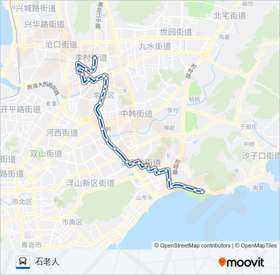 公交230路的线路图
