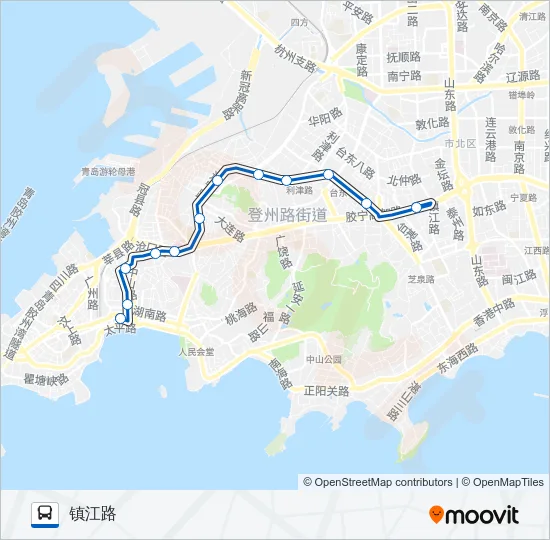 公交2电车路的线路图
