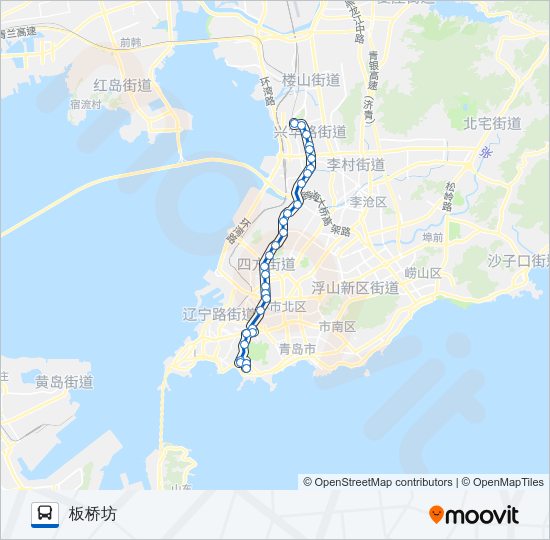 公交302路的线路图