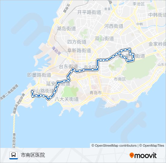 公交307路的线路图