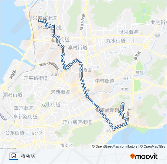 公交313路的线路图