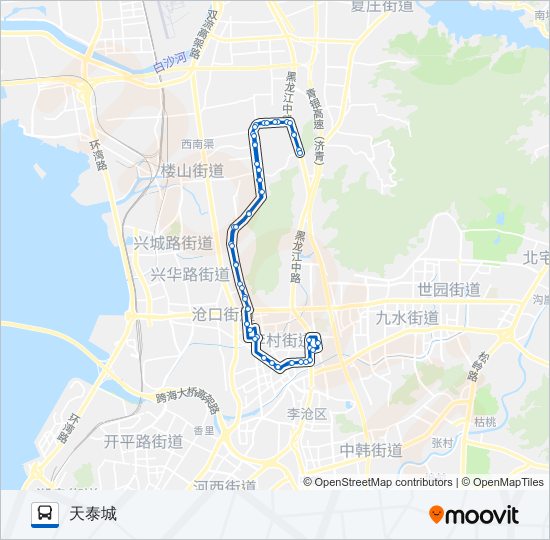 327路 bus Line Map