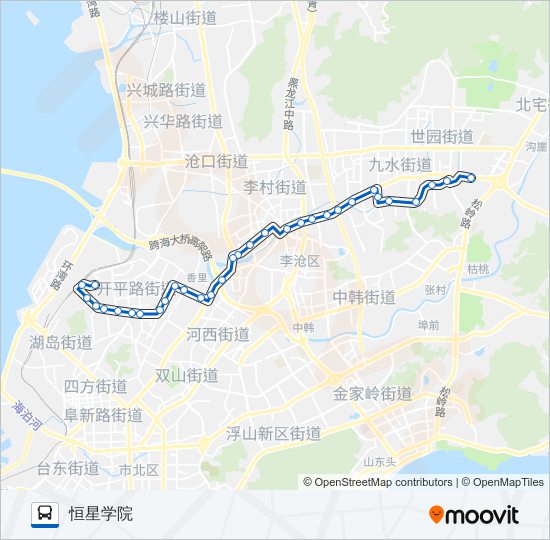 公交361路的线路图