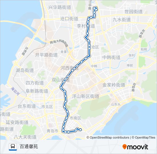 公交363路的线路图