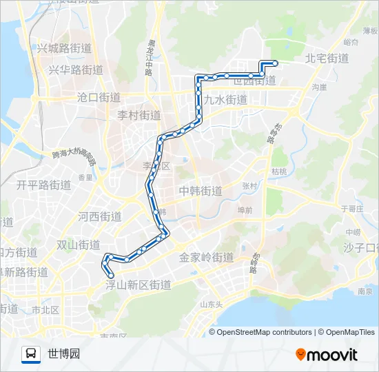 389路 Bus Line Map