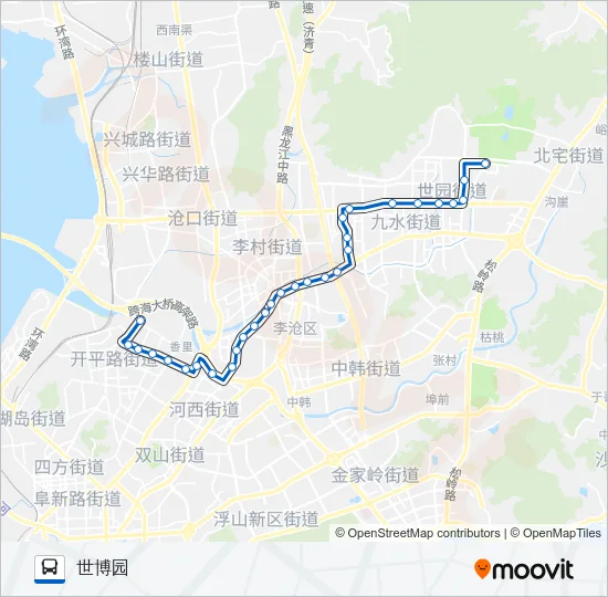 390路 Bus Line Map