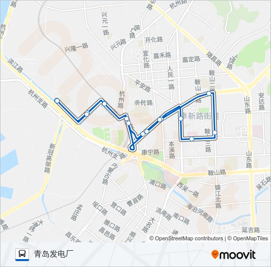 公交413路的线路图