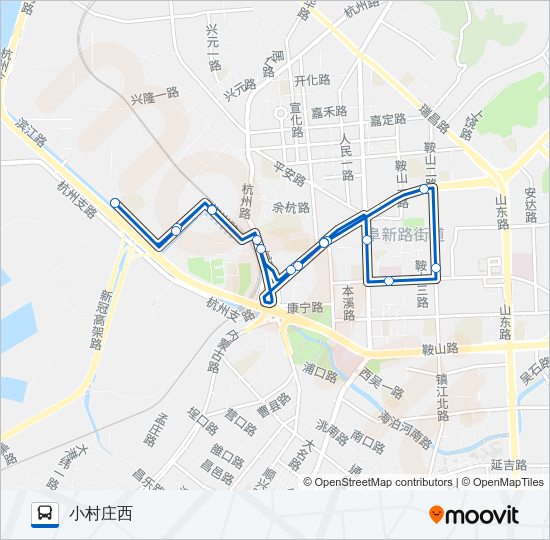 公交413路的线路图