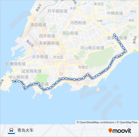 501路 Bus Line Map