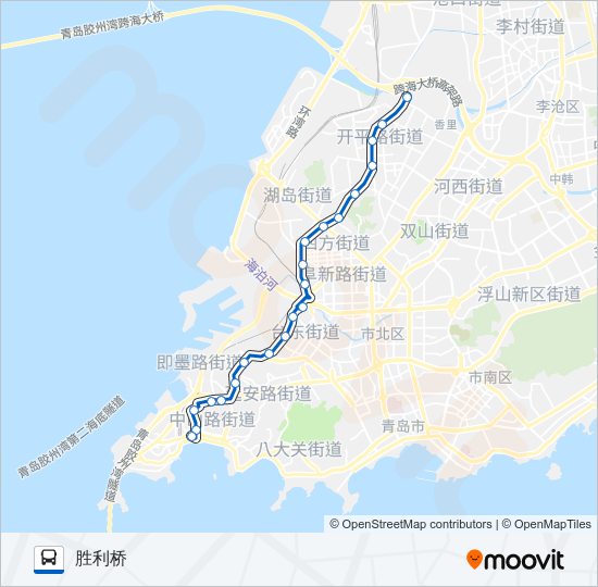 公交5电车路的线路图