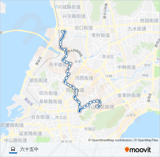 603路 bus Line Map