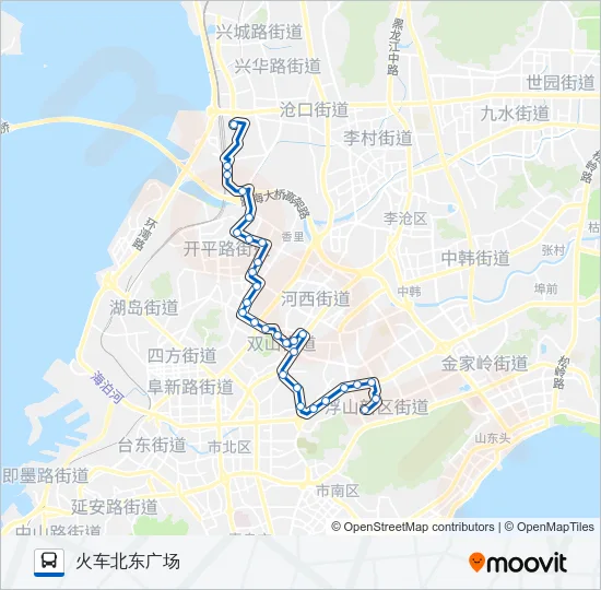 公交603路的线路图