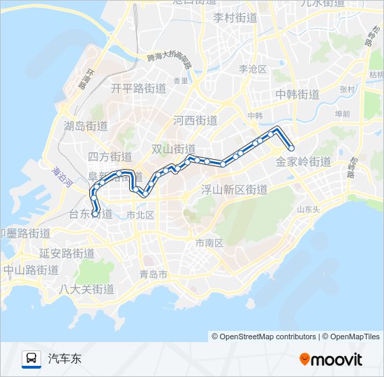 公交607路的线路图