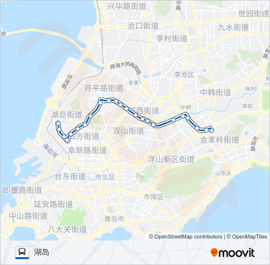 公交609路的线路图