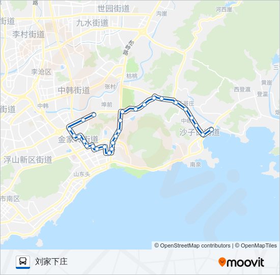 公交610路的线路图