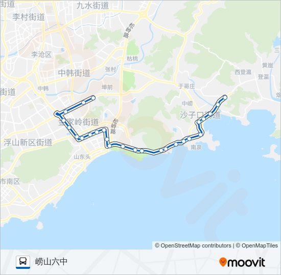 公交612路的线路图