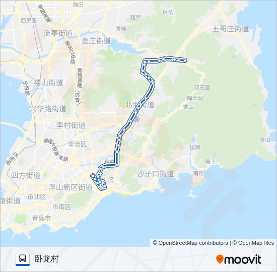 公交619路的线路图