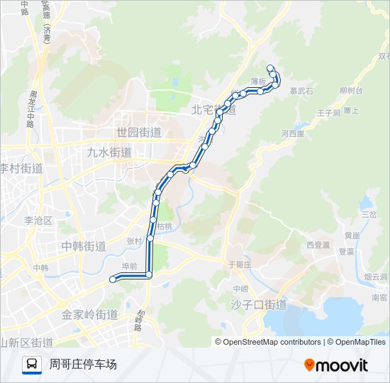 公交628路的线路图