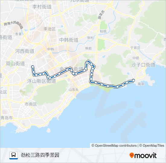 公交629路的线路图