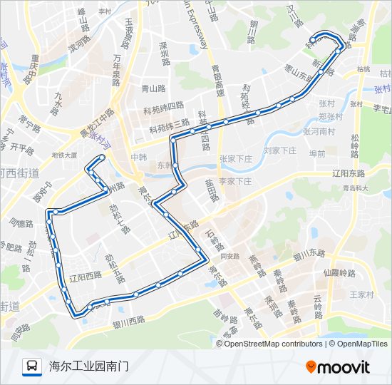 公交631路的线路图