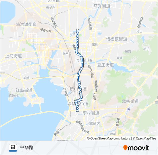 青岛公交606路线路图图片