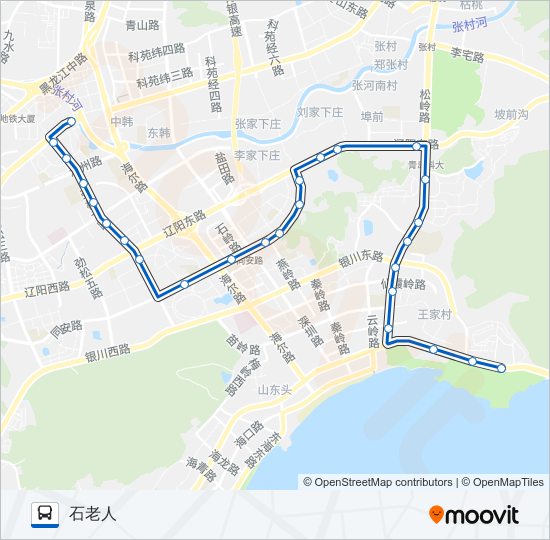 公交638路的线路图