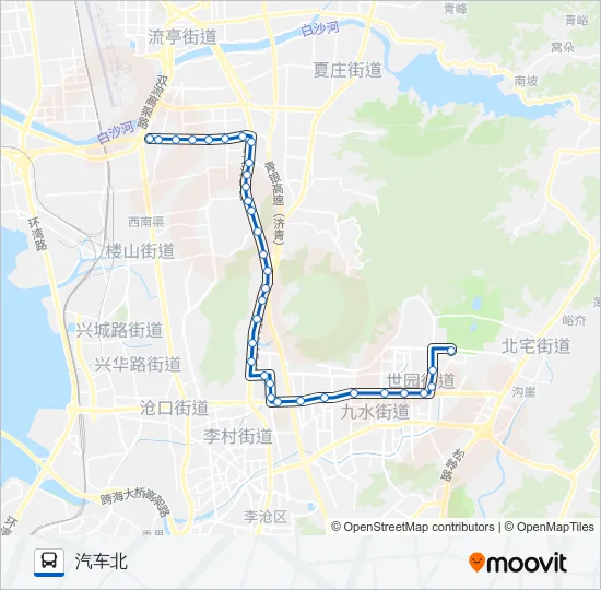 640路 Bus Line Map