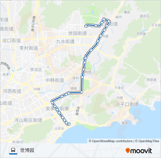 641路 bus Line Map