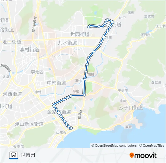 641路 Bus Line Map