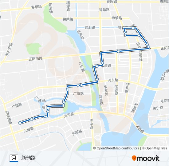 公交772路的线路图