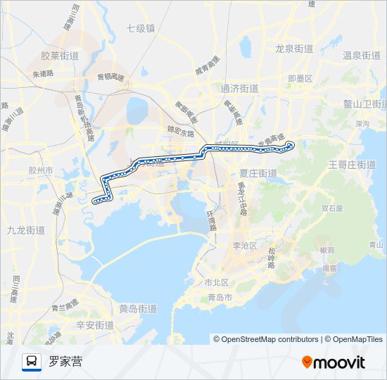 公交901路的线路图