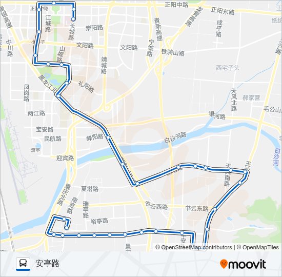 公交906路的线路图