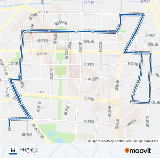 公交931路的线路图