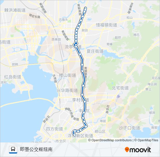 公交932路的线路图