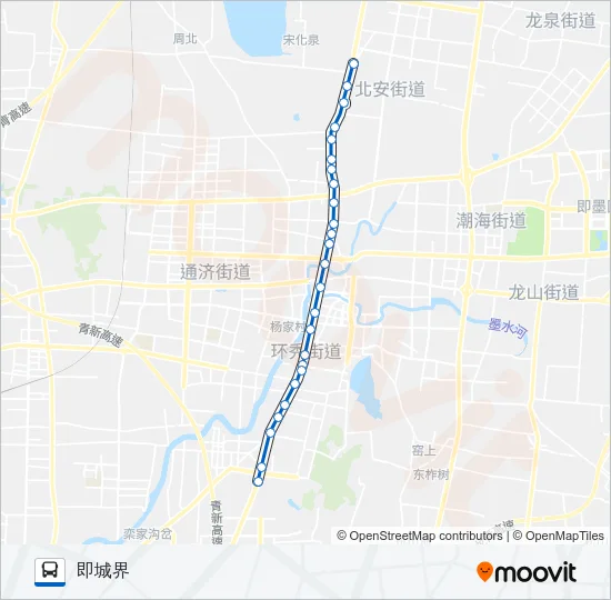 公交即墨1路的线路图