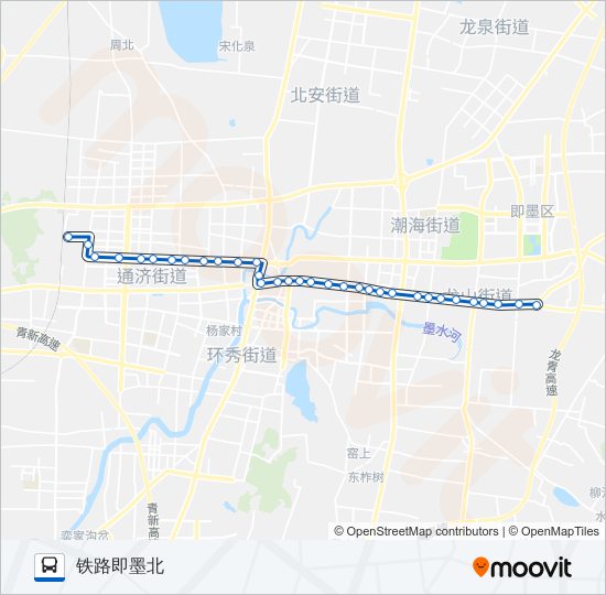 公交即墨2路的线路图