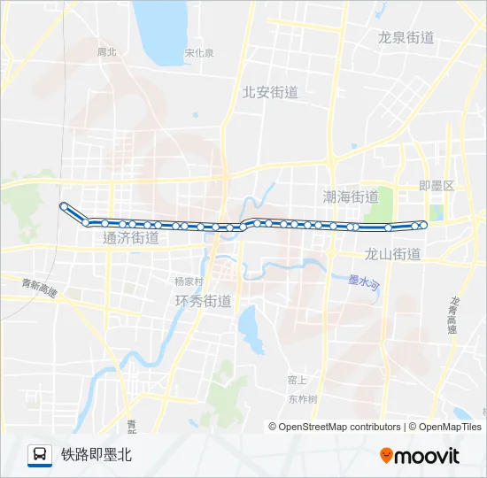 公交即墨4路的线路图