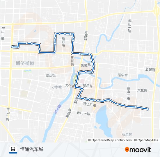 即墨5路 bus Line Map