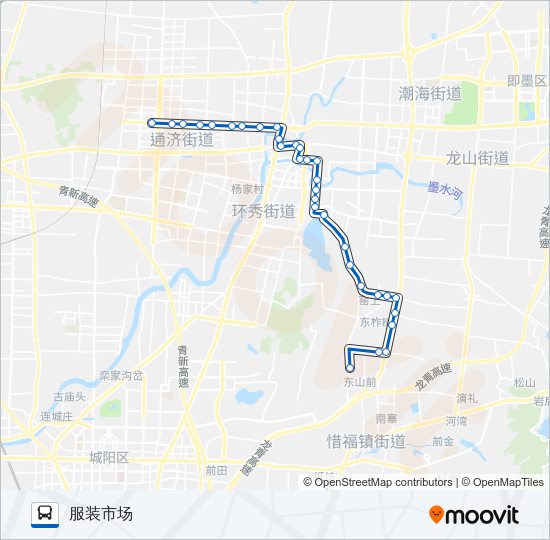 公交即墨6路的线路图