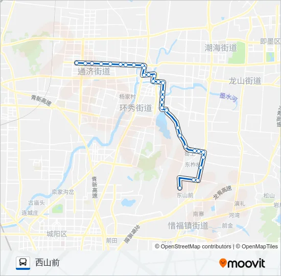 公交即墨6路的线路图