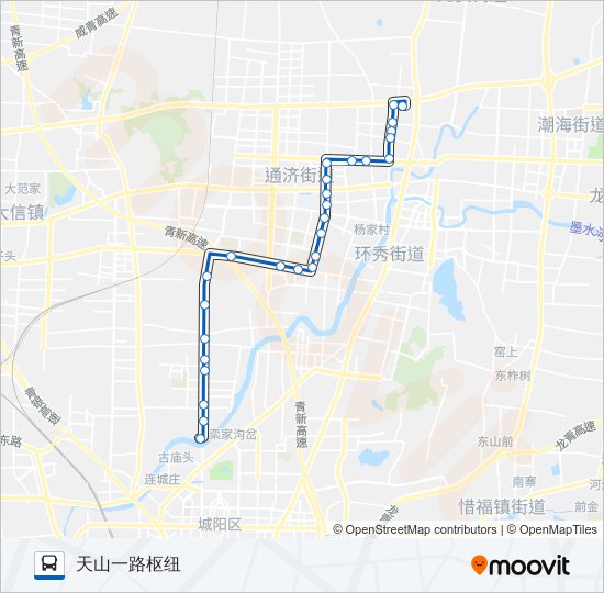 即墨8路 bus Line Map