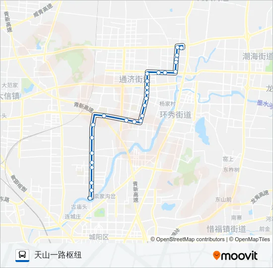 公交即墨8路的线路图