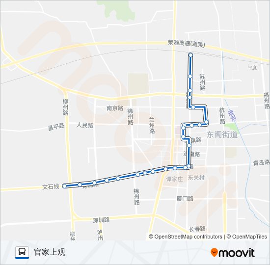 平度6路 bus Line Map