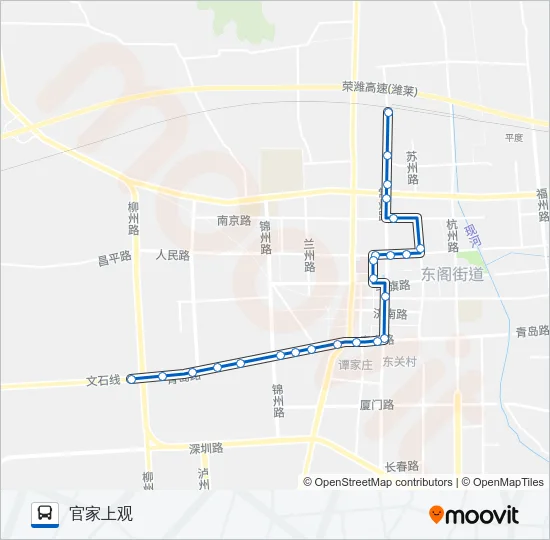 平度6路 Bus Line Map