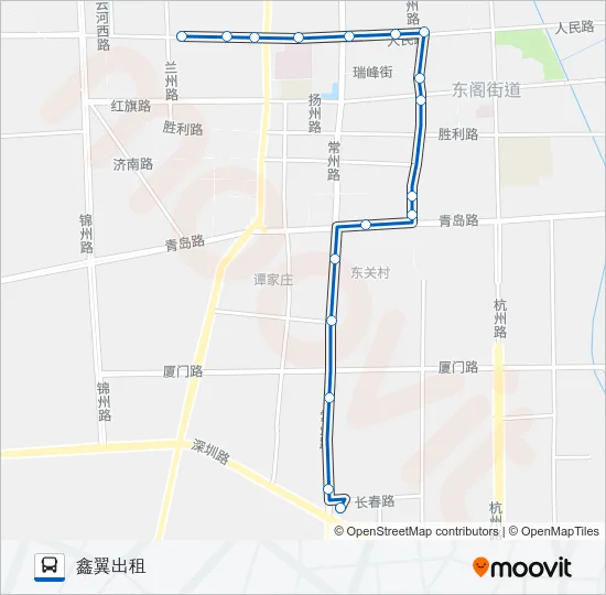 平度8路 Bus Line Map