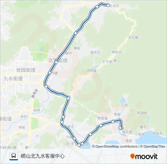 旅游5路 Bus Line Map